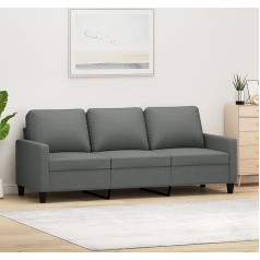 Zeyuan 3-Sitzer-Sofa Dunkelgrau 180 cm Stoff, Sofas & Couches, Sofa Wohnzimmer, Sofa Für Jugendzimmer, Relaxsofa, Sofa Für Schlafzimmer, Polstersofa 359172