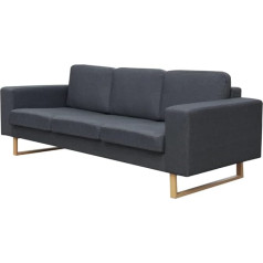 Vidaxl Sofa 3 vietų minkšta sofa audinys sofa lounge sofa sofa sofa svetainės baldai