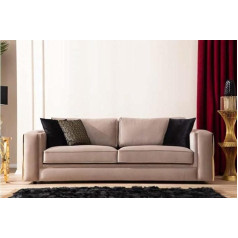 Jv Möbel Sofa 3 Seater Textile Sofas Couch Upholstery Luxury Furniture Modern Three Seater