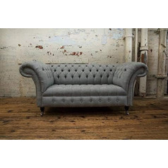 Jvmoebel Chesterfield Designer Sofa 2 Seater Armchair Luxury Classic Textile Couchen Sofas