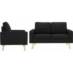 Chusui Modulinė 3 vietų sofa-lova svetainei, butams, sofa su miego funkcija, poilsio sofa, sofos ir kušetės, relaksacinė sofa, juoda dirbtinė oda