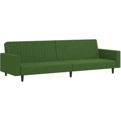 Vidaxl Sofa Bed 2 Seater Dark Green Velvet