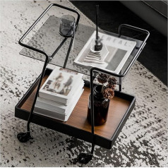 Bnnp Console Tables Nesting Tables Rectangular Side Table Wrought Iron Movable Dining Room Car Home Living Room Sofa Side Decoration Small Coffee Table Kitchen Double Decker Trolley Side Tables