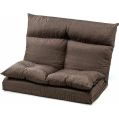 Šiuolaikinė laisvalaikio sofa lova, grindų sofa kušetė, sulankstoma tingi sofa lova su 5 padėtimis, daugiafunkcinė grindų sėdynės sofa, pagaminta iš medvilnės ir lino, skirta namams, miegamajam, svetainei, biurui