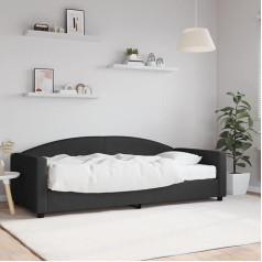 Zeyuan Daybed with Mattress, Black, 90 x 200 cm, Fabric, Sofa Bed, Sofa Bed, Sofa Bed, Teenager's Bed, Bed Frame, Bed Couch - 3197172