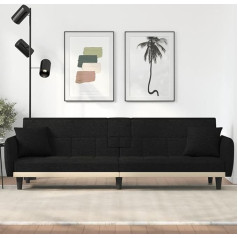 Zeyuan Sofa lova su gėrimų laikikliais Juoda medžiaginė sofa su miego funkcija, Sofa lova, Sofa lova, Sofa lova, Sofa lova, Sofa lova, Sofa lova, Sofa lova, Sėdimoji zona, Gyvenamoji sofa