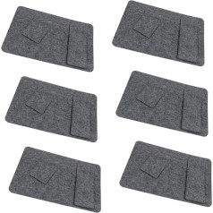 Hemoton Aizsargāt 6 komplekti Coasters Square Placemats Felt Place Mats Cup Mat Set Set 6-Piece Thick Paediprotect