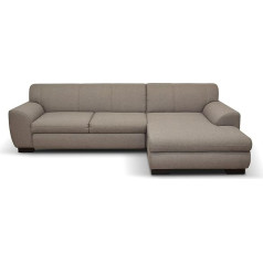 Domo. Collection DOMO Collection Nika Corner Sofa | Corner Couch with Sleep Function in L-Shaped | Sofa Corner Set | 277 x 156 x 78 cm