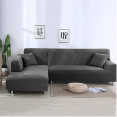 ‎Pandahug PandaHug Sofa Cover L-veida dīvāns Slipcover Pet aizsardzība Anti-slip Stain Resistant Mašīnā mazgājams Mēbeļu aizsardzība Modern Corner Sofa Covers