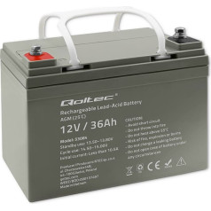 Qoltec agm | 12v | 36ah | max.540a akumulators