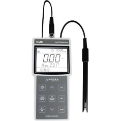 Apera Instruments EC400S Pārnēsājamais vadītspējas/TDS/sāluma/pretestības mērītājs (temperatūras mērīšana, GLP datu pārvaldība, USB ports, 1 līdz 4 punktu kalibrēšana)