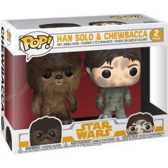 Funko Pop! Star Wars: Solo A Star Wars Story - Han Solo and Chewbacca 2 Pack Vinyl Figure (komplektā ar Pop Box)