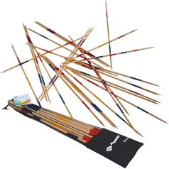 Schildkröt® Mikado Set, die Riesenversion des Spiele-Klassikers, 25 Stäbe, 90 cm Länge, aus FSC zertifiziertem Holz, 970110