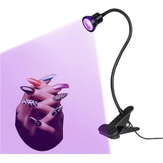 UV-Harz-Härtungslicht, 10W Led Uv Lichter Lampe Uv Schreibtisch Lampe Mini Uv Gel Aushärtung Licht Nagel Trockner for Uv Led Diy nail art Bargeld Medizinische Detektor für 3D-Drucker Solidify Resin, D