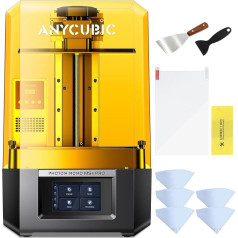 ANYCUBIC Photon Mono M5s Pro 14K sveķu 3D printeris, ar 10,1 collu monohromu LCD ekrānu, bez izlīdzināšanas, ACF atdalīšanas plēve, 3 reizes ātrāka drukāšana, gaisa sildītājs un tīrītājs, drukas izmērs 223,78 x 126,38 x