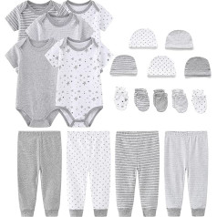 Chamie Baby Clothing Short Sleeve Body Baby Clothing Girls Boys Wrap Bodysuit Short Sleeve Bodysuit Baby & Pants Newborn Set