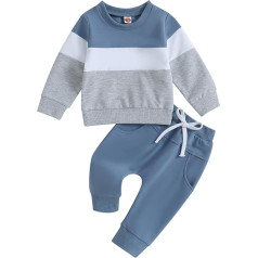 Geagodelia Baby Boys' Clothing Set, Long-Sleeved Shirt and Trousers, Autumn, Winter Clothing Sets, Newborn Set, Toddler Outfits