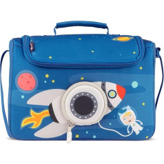 tonies Listen & Play Tasche – Blast Off, Tragetasche zur Aufbewahrung von Toniebox, Kopfhörer, Ladestation und sechs oder mehr, Kindergeschenke, marineblau, Modern