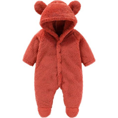 Sbyhbhyds Baby Fleece Dicke Pullover Pyjama Neugeborenen Cartoon Mantel Kleinkind Tasche Warm Winter Warme Kapuzen Outfits