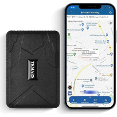 TKMARS GPS Tracker Auto GPS Tracker 160 dienu gaidīšanas laiks ar bezmaksas lietotni, spēcīgs magnētiskais ūdensizturīgs 10000 mAh