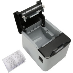 Jectse Bondrucker, 80 mm, Wandmontage, 100-240 V, USB, LAN, Serielle Anschlüsse, Automatisches Schneiden, POS-Drucker für für POS-System (EU-Stecker)