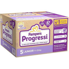 Pampers Penta Progressi Junior 5 izmēra 87 autiņbiksīšu uzglabāšanas komplekts