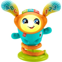 Fisher-Price Mon Petit DJ (franču valodas versija) Interaktīvā rotaļlieta ar gaismām un animāciju zīdaiņiem un maziem bērniem Rotaļlieta bērniem no 9 mēnešu vecuma HJP88