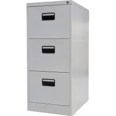 OYYMTE Aktenschrank, Metallschubladen, Aktenschrank, Büromöbel mit 3 Schubladen, Büroschrank, Aktenschrank, Heimbüro, vertikaler Aktenschrank (Size : 0.8mm)