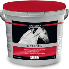 EQUISTRO® ß-Carotin | Ergänzungsfuttermittel für Pferde | Für EIN optimales Reproduktionsgeschehen bei Zuchtstuten &-Hengsten | Premium Qualität | 3kg