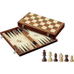 Philos 2510 - Schach-Backgammon-Dame-Set, Feld 40 mm, Königshöhe 78 mm