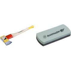 Топор Ochsenkopf OX 648 H-2508 Spalt-Fix Rotband-Plus с рукояткой из гикори 80 см, шлифовальный и заточной камень Ochsenkopf OX 33-0200