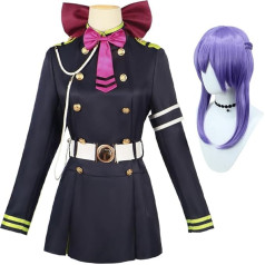 Gooyeh Seraph of the End Cosplay kostīms Krul Tepes/Shinoa Hiiragi Anime kostīms Bērnu / pieaugušo Cosplay kostīms Halloween Cosplay sieviešu kostīms ar parūku