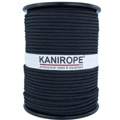 Kanirope® Poliesterio virvė Poliesterio Polybraid 3 mm 500 m Juoda 8 krypčių pynė