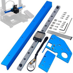 ENOMAKER Ender 3 Upgrade Lineāro sliedes vadotņu komplekts X asij ar tiešās piedziņas ekstrūdera stiprinājumu, MGN12C lodīšu gultņi, nerūsējošā tērauda vadotnes slīdnis, ātruma uzlabošana Creality Ender 3 Pro ierīcēm