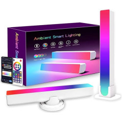 VEKPTHTBH Dators TV Galda virsma Atmosphäre Licht RGB IC Graffiti Bunte dynamische Musik Streamer Rhythmus Pickup Licht (Krāsa : Graffiti dual WiFi versija 2 gab, Izmērs : Uk)