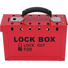 Lockout-Box-Vorhängeschloss-Set, Stoßfest, Verstärktes Gehäuse, Starke Zähigkeit, Gruppe, Lockout-Box, Handgehalten für die Industrie