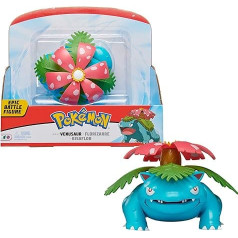 BANDAI - Pokémon - Legendary Epic Battle Figure - Florizarre (Venusaur) - 30 см шарнирная фигурка - покемон-батрак синего/зеленого цвета с цветком на спине - WT00048