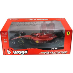 Bburago -BBURAGO-1/18 FERRARI-2022 Formula 1 ar ķiveri #Leclerc-Neuaute FA 2022 Miniature Car for Children, Scale Replica, 16811L