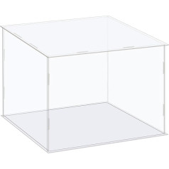 avotu karte Clear Acrylic Display Cabinet Dustproof 26 x 26 x 21 cm kolekciju priekšmetiem