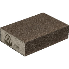 KLINGSPOR slīpēšanas bloks SK 500, 100 x 70 x 25 mm, 100 gab., 80 graudu 225165 Dokumentu turētājs