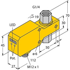 6870662-FCI-D06CTP-LIX-H1141,Strömungsüberwachung Inline-Sensor