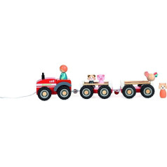 Egmont Toys Agricultural tractor with 2 trailers