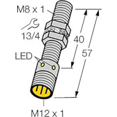 Turck Induktivitātes sensors ar PNP, slīpētājs BI1,5-EG08WD-AP6X-H1341