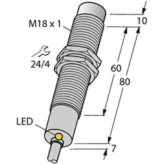 4611230 - NI8-M18-AP6X/S120, Induktīvo sensoru ar erw. Temperaturbereich