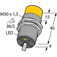 Turck Induktivitātes sensors nicht bündig NI20-G30K-AD4X