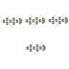 ibasenice 4 gabaliņi Hopping uzlīmes Sienas uzlīmes bērniem Rotaļlietas bērniem Formas turētājs Hopping spēles uzlīmes Sienas skaitlis Sienas režģis Rotaļlietas Iepirkumu grozs Grīdas uzlīmes Papīra uzlīmju daudzums
