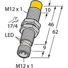 4405063 - NI5U-M12E-AD4X-H1144, Induktiver sensors uprox®+