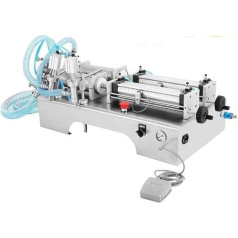 GYDUHYE Pneumatische Flüssigkeitsfüllmaschine mit Doppeldüsen, kommerzieller automatischer Flaschenfüller für Öl, Kosmetik, 100 - 1000 ml