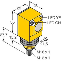 Turck Reflexionslichttaster Q25SP6FF50Q