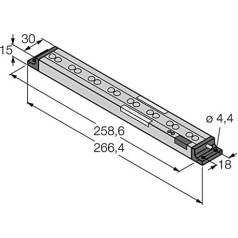 3070990 PVD225 Sensora gaismas režģis (Pick-to-Light Assembly)